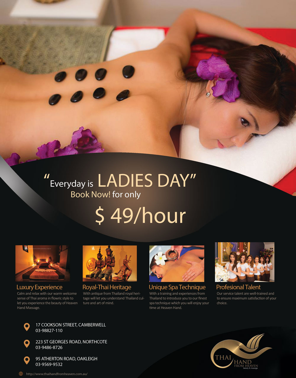 Ladies massage treatments